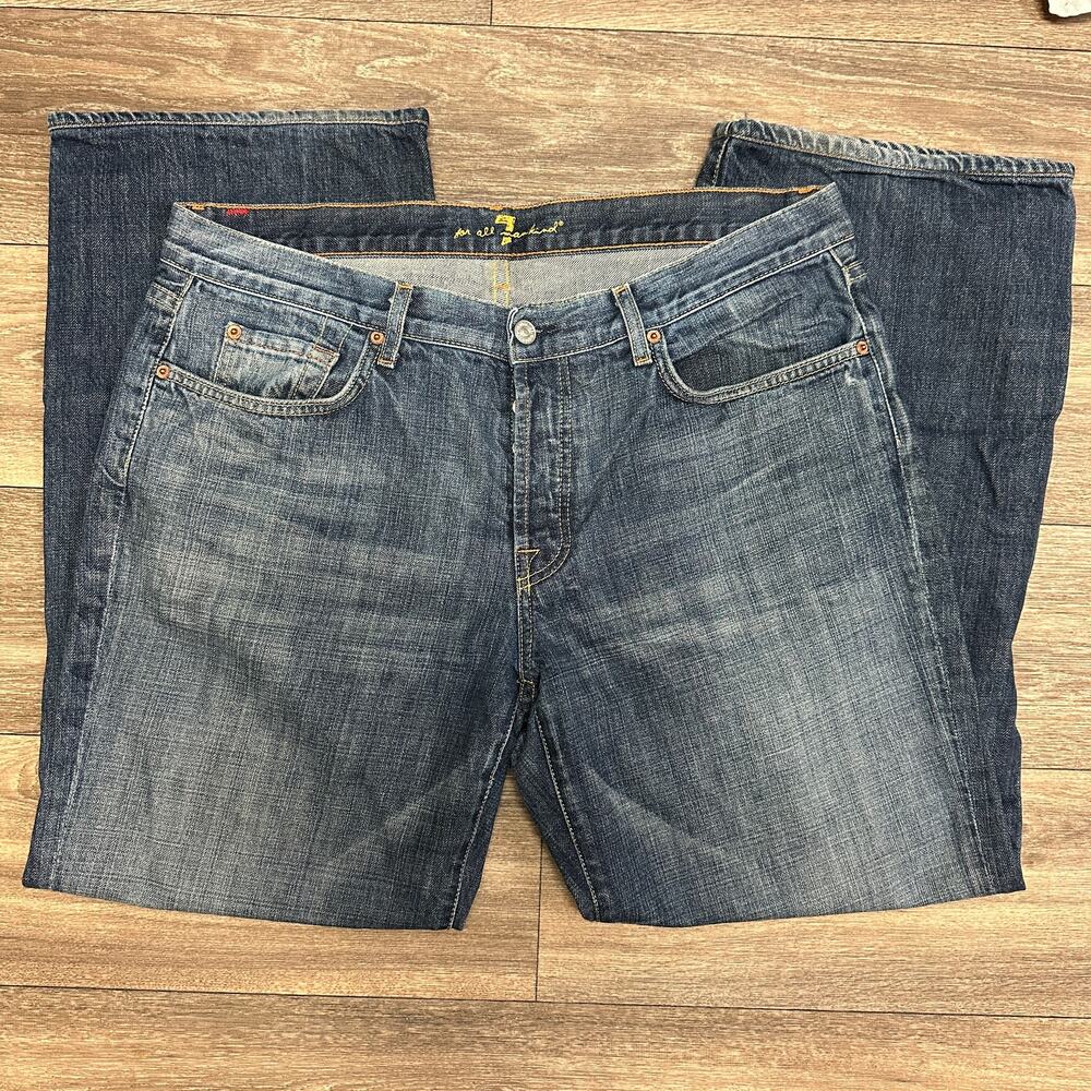 Mens 7 For All Mankind Relaxed Jeans Size 36